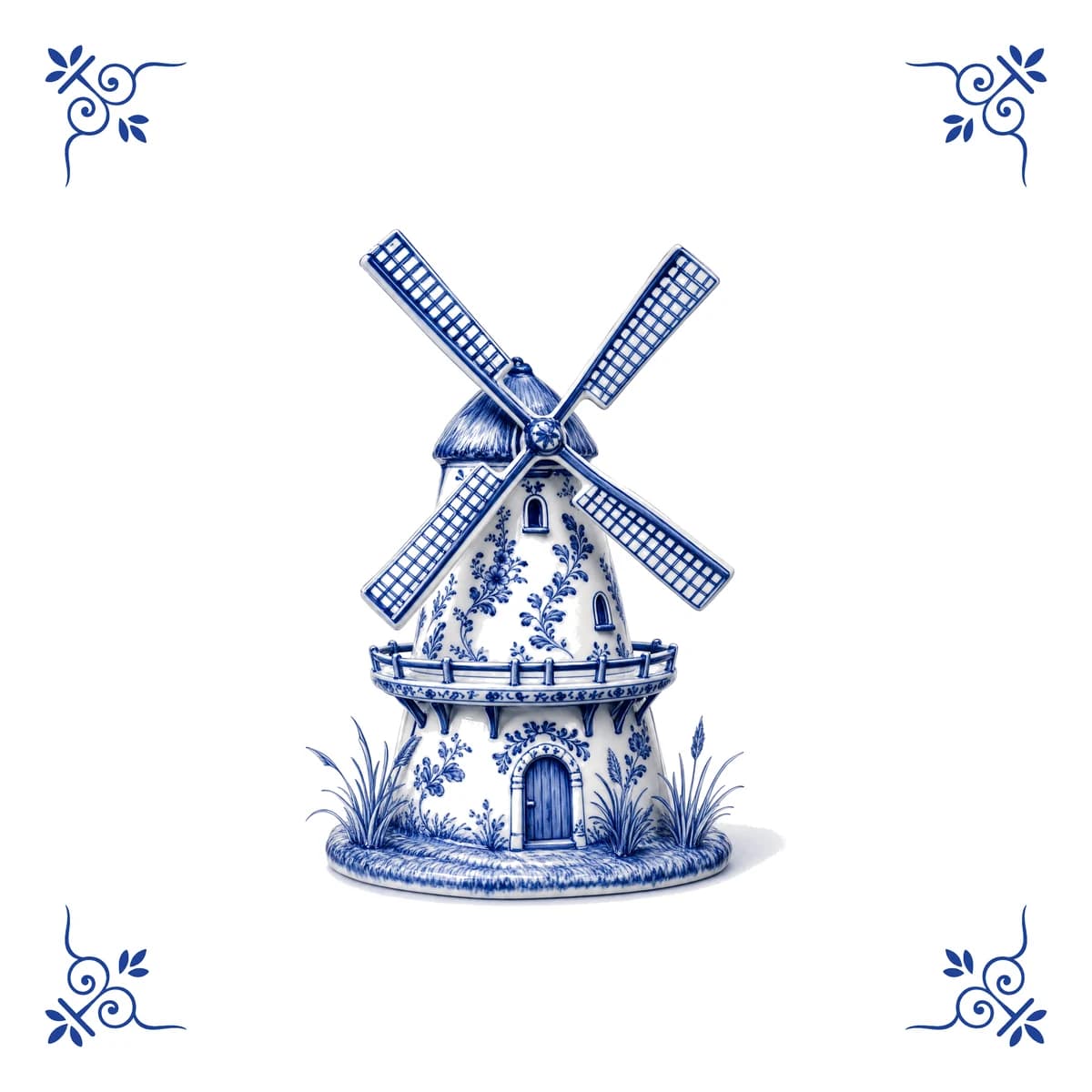 Windmill – Delft blue tile